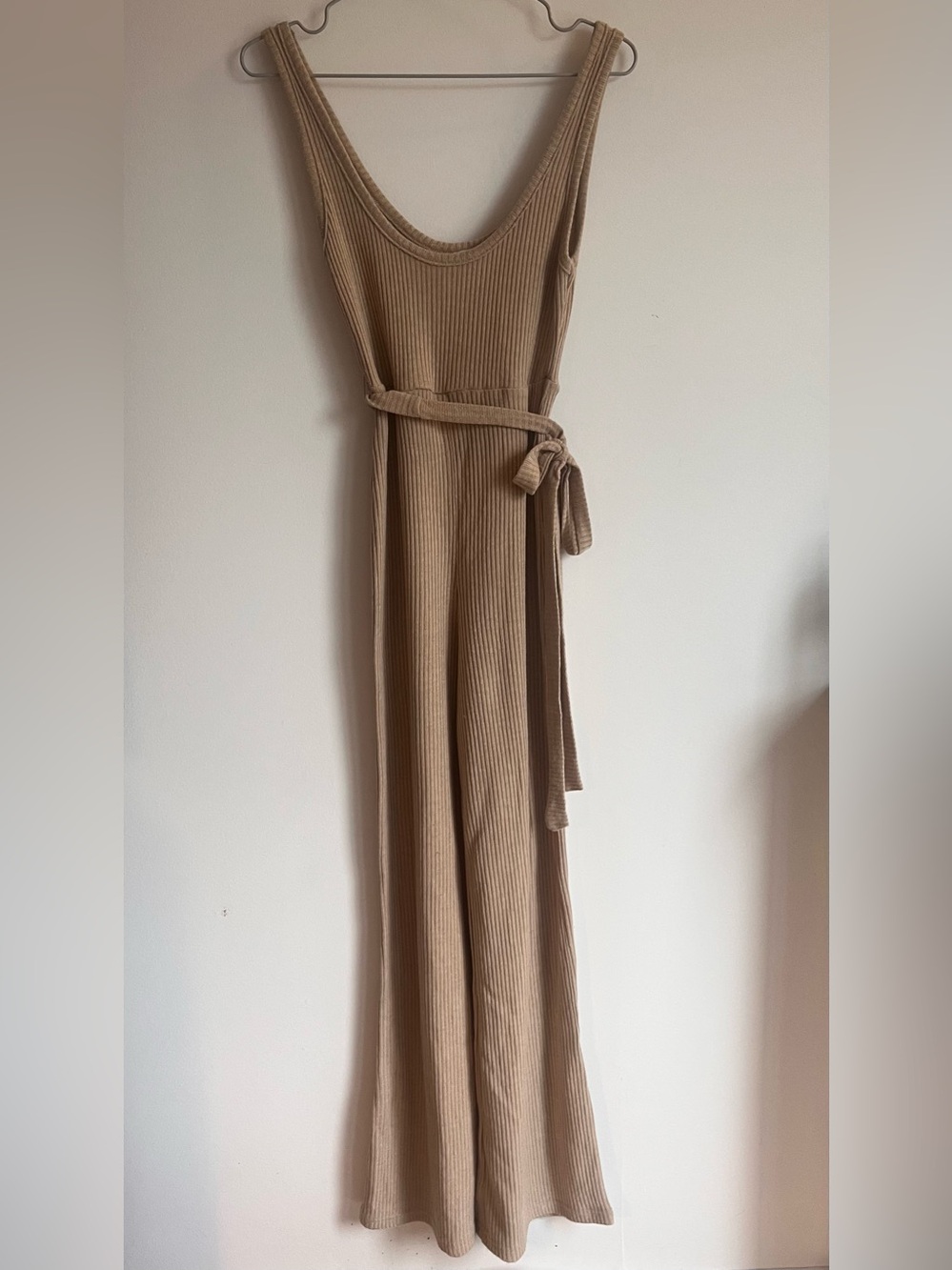 Princess Polly Ribbed Wide-Leg Scoop Neck Jumpsuit Romper